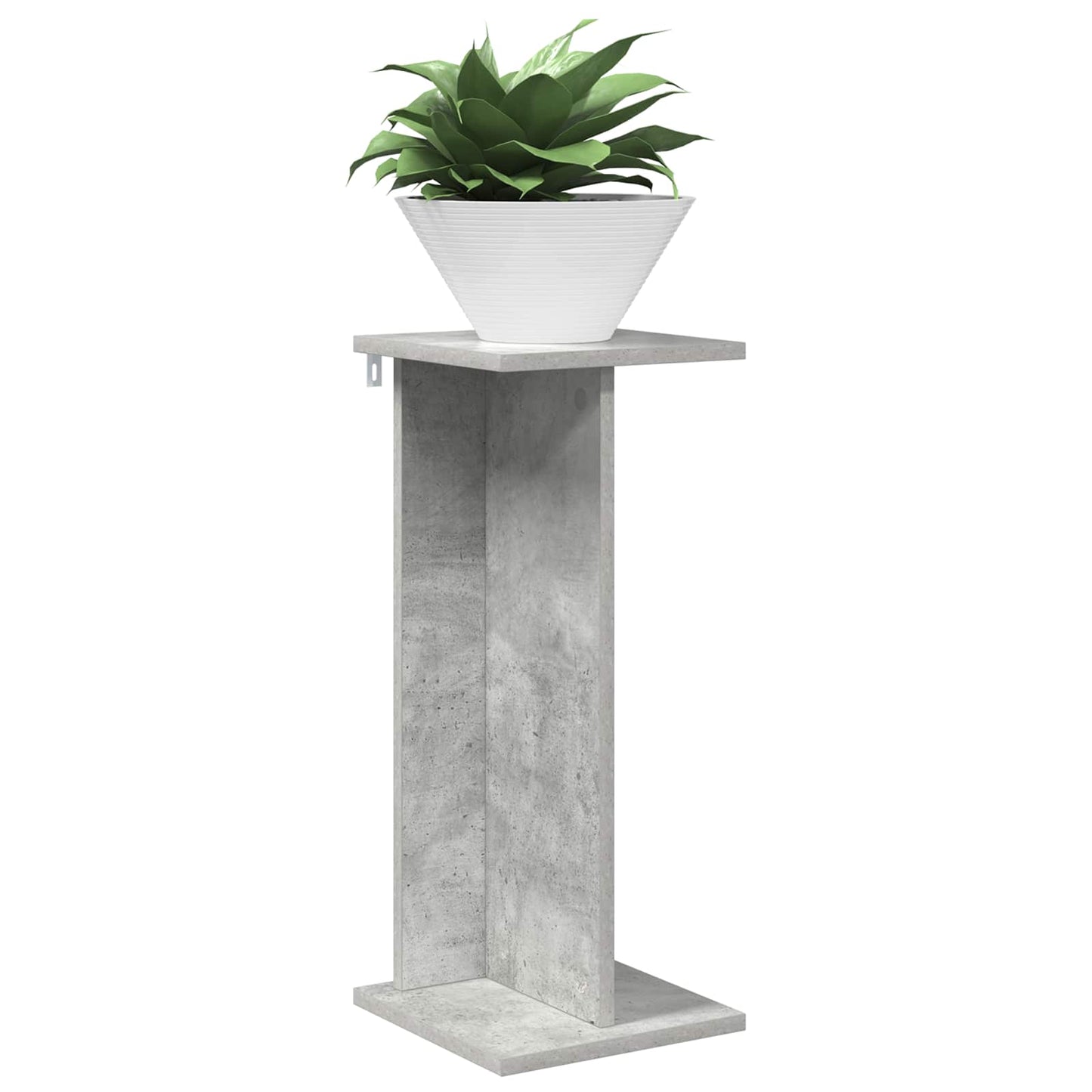 Planteholder 2 pcs BetonGrå 25 x 25,5 x 60,5 cm Konstrueret træ