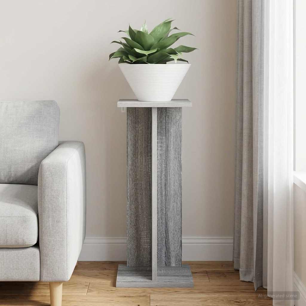 Planteholder Grå Sonoma 25 x 25,5 x 60,5 cm Konstrueret træ