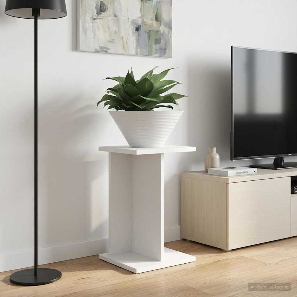 Planteholder Hvid 25 x 25,5 x 40,5 cm Konstrueret træ