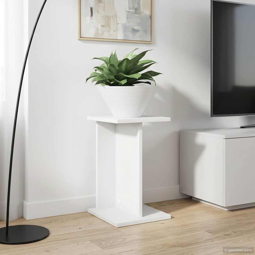 Planteholder 2 pcs Hvid 25 x 25,5 x 40,5 cm Konstrueret træ