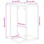 Planteholder 2 pcs Hvid 25 x 25,5 x 40,5 cm Konstrueret træ