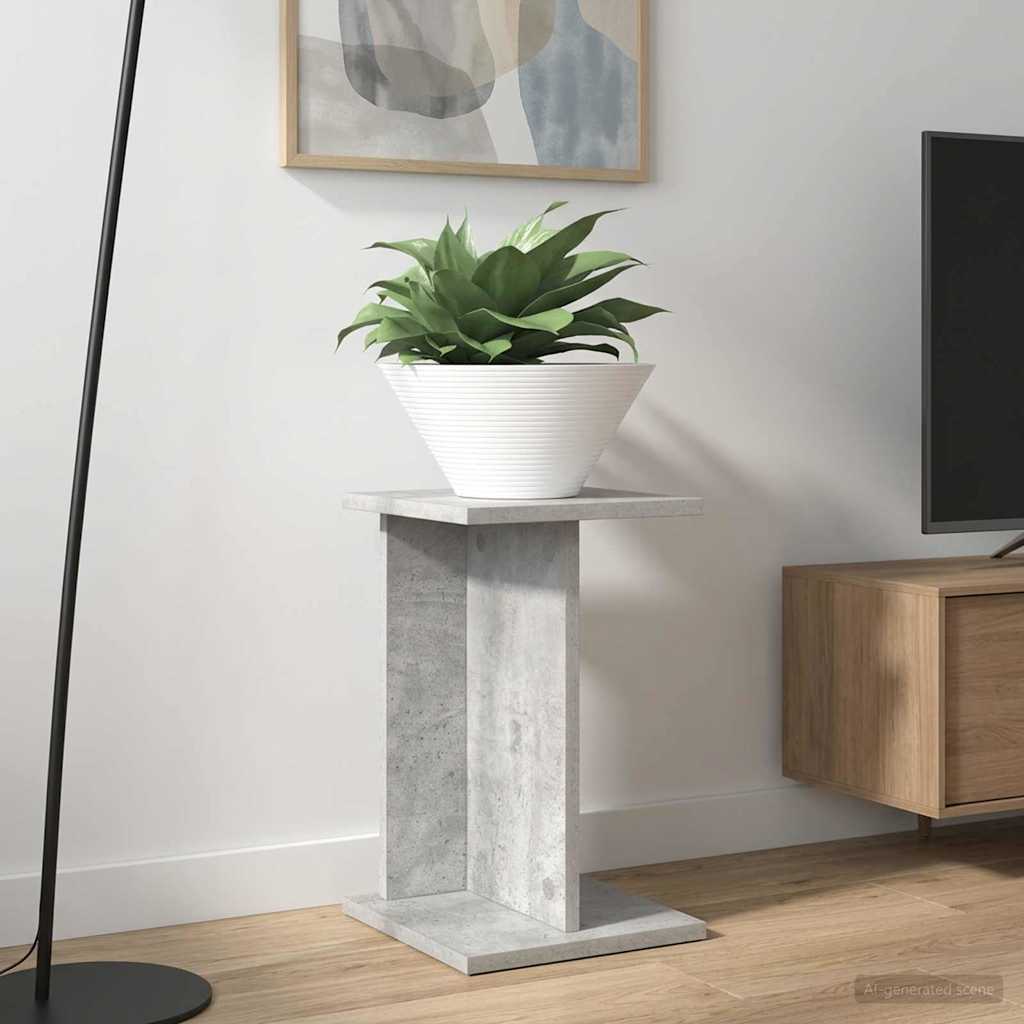 Planteholder BetonGrå 25 x 25,5 x 40,5 cm Konstrueret træ
