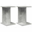 Planteholder 2 pcs BetonGrå 25 x 25,5 x 40,5 cm Konstrueret træ