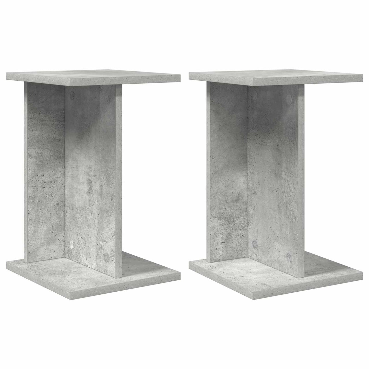 Planteholder 2 pcs BetonGrå 25 x 25,5 x 40,5 cm Konstrueret træ