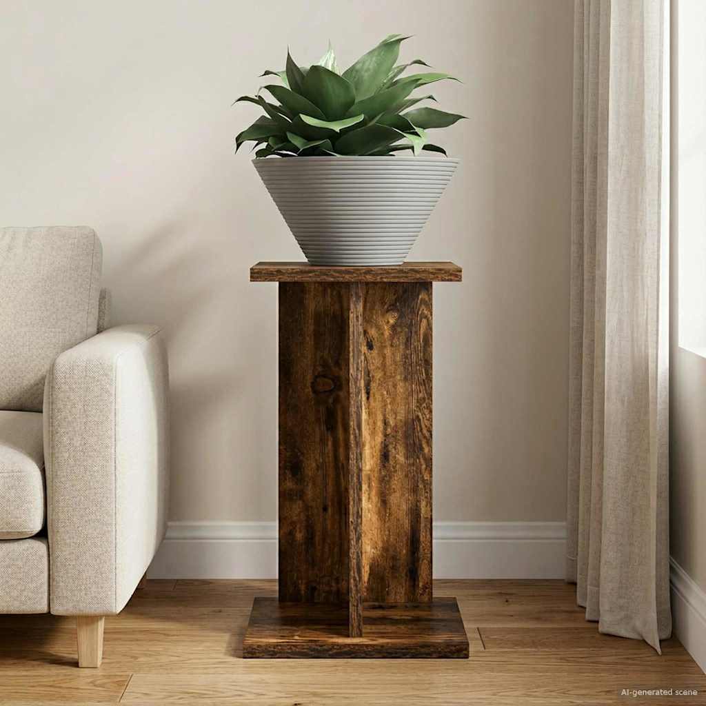 Planteholder Røget Eg 25 x 25,5 x 40,5 cm Konstrueret træ