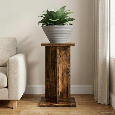 Planteholder Røget Eg 25 x 25,5 x 40,5 cm Konstrueret træ