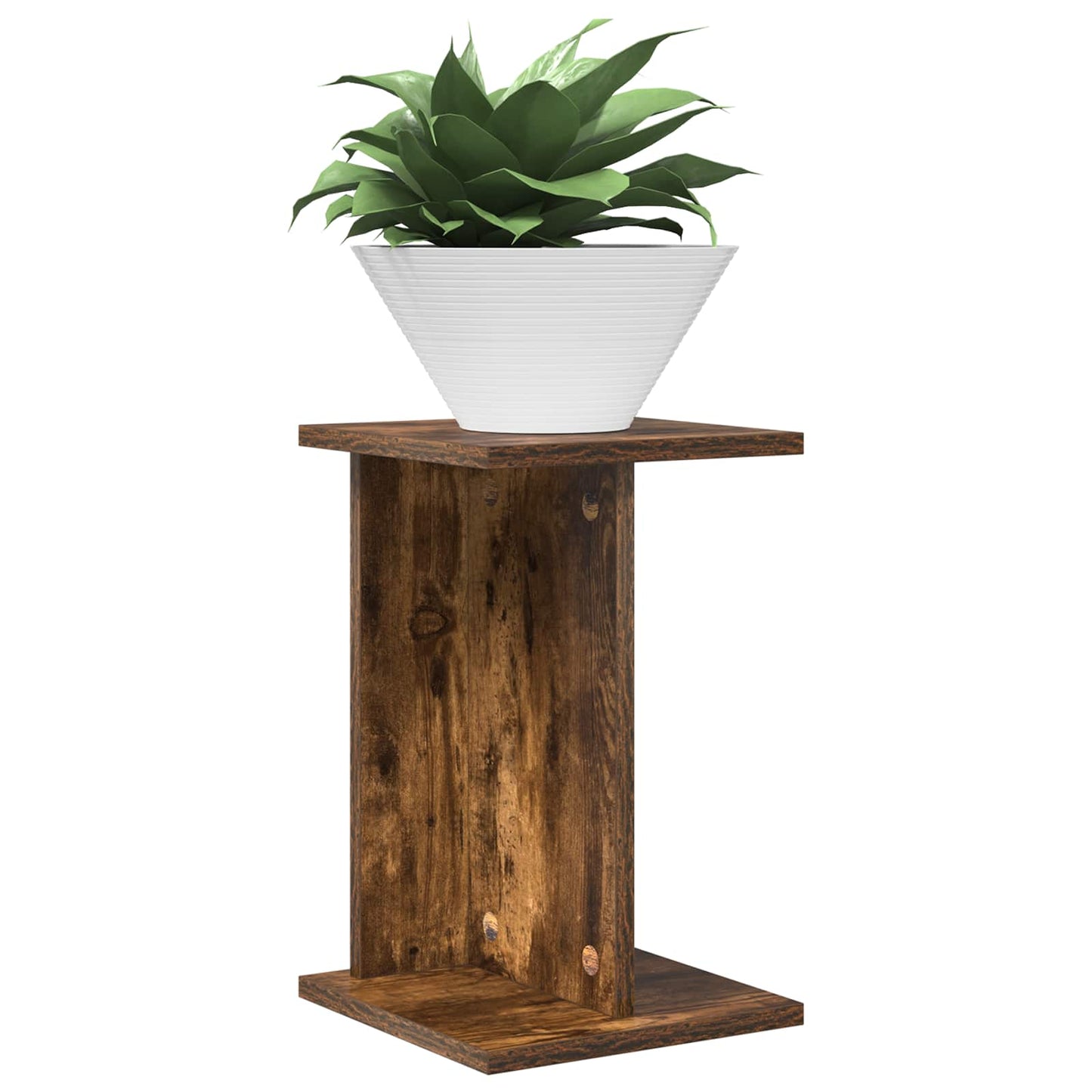 Planteholder Røget Eg 25 x 25,5 x 40,5 cm Konstrueret træ