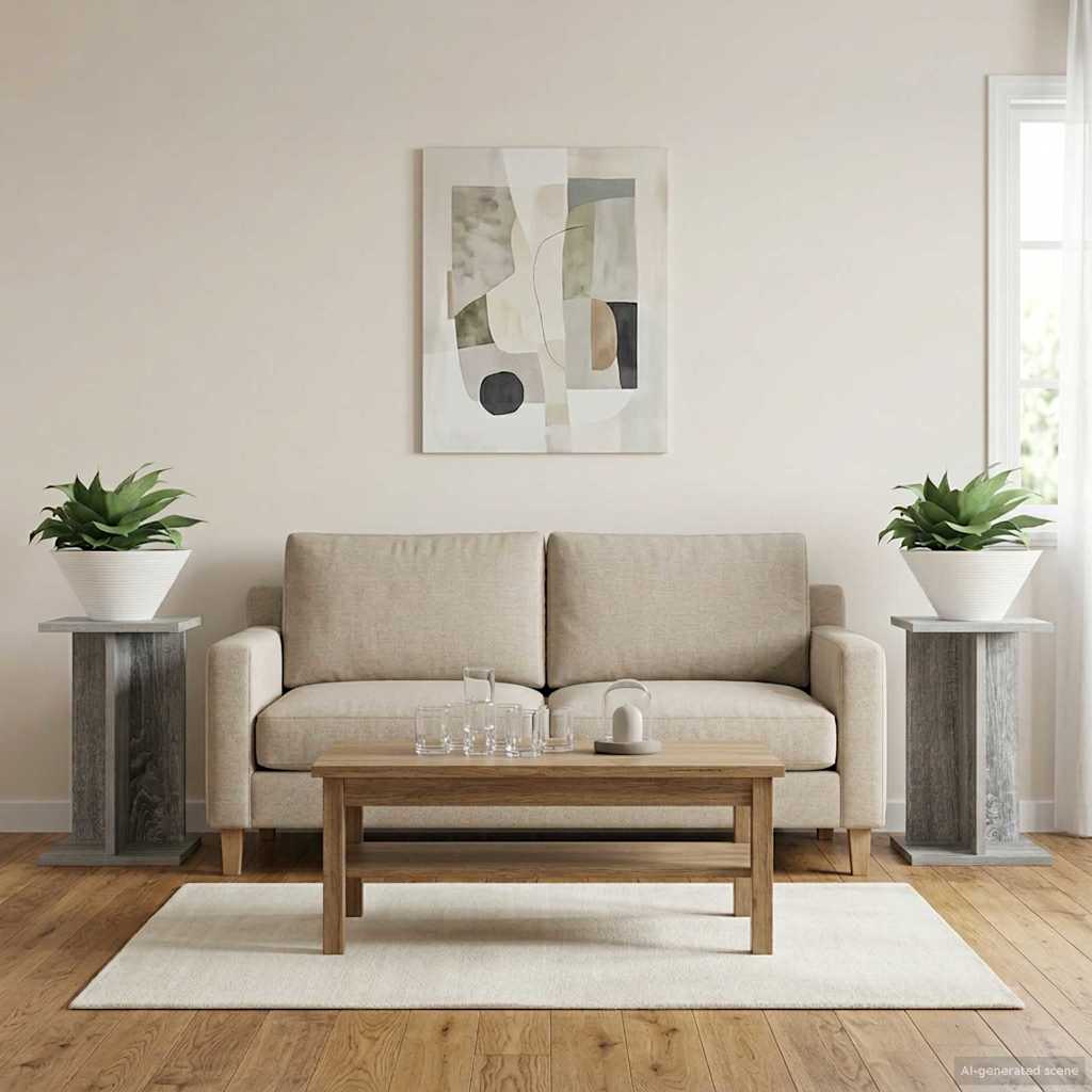 Planteholder 2 pcs Grå Sonoma 25 x 25,5 x 40,5 cm