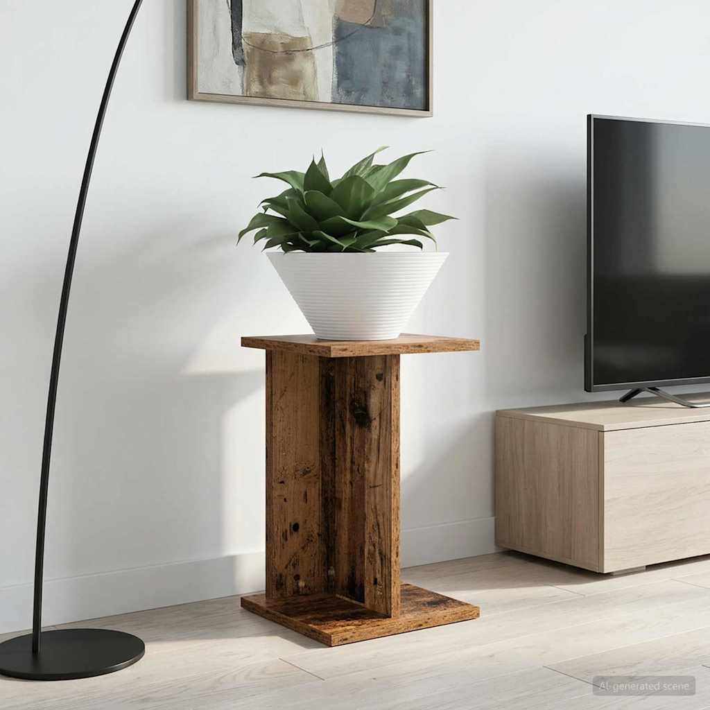 Planteholder 2 pcs Gammelt træ 25 x 25,5 x 40,5 cm billede