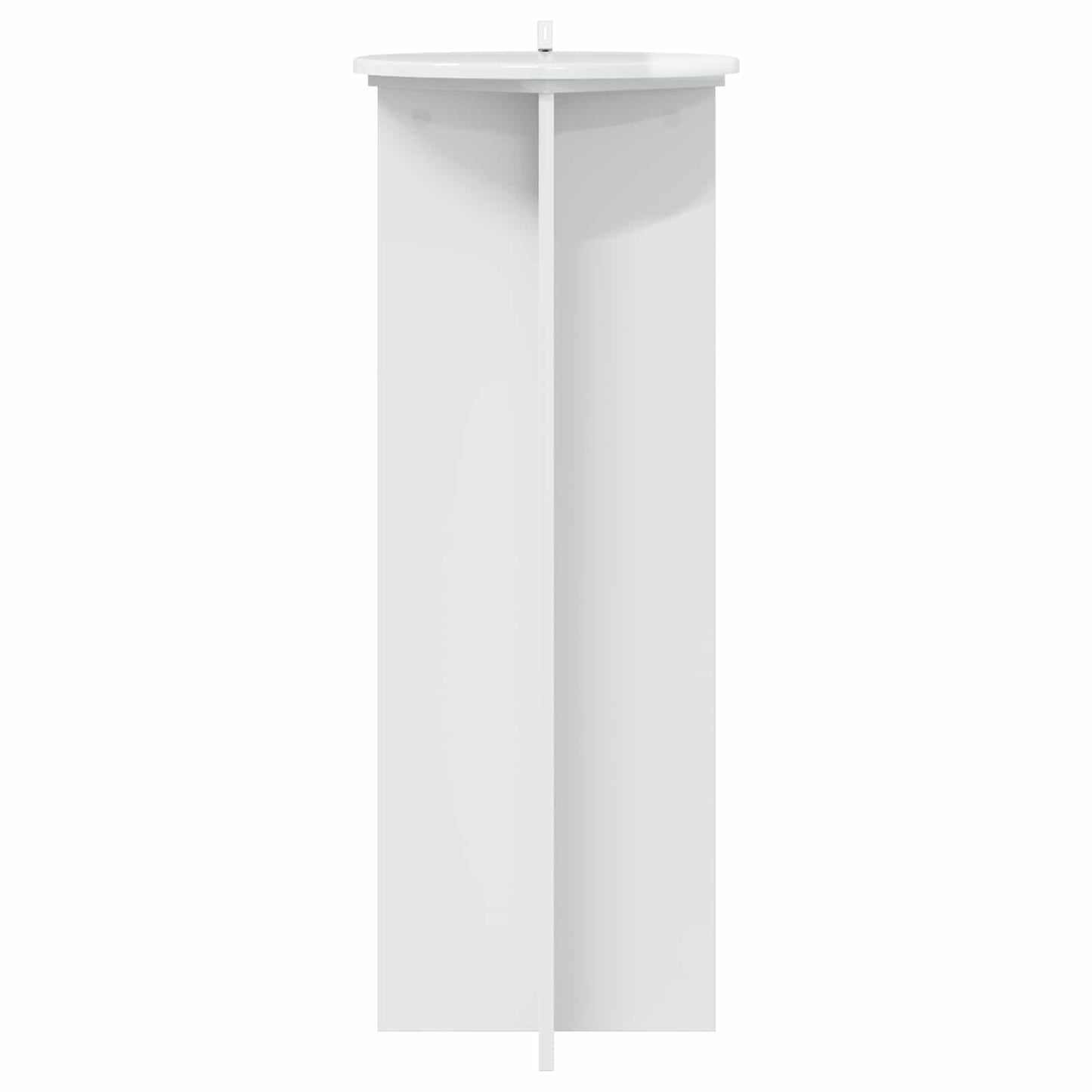 Planteholder 2 pcs Hvid højglans Ø40 x 100 cm Konstrueret træ