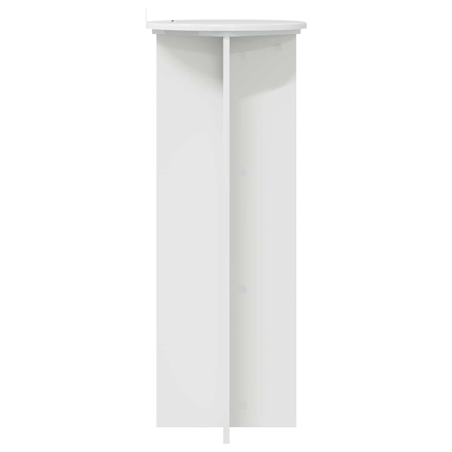 Planteholder 2 pcs Hvid højglans Ø40 x 100 cm Konstrueret træ
