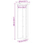 Planteholder 2 pcs Gammelt træ Ø40 x 100 cm Konstrueret træ