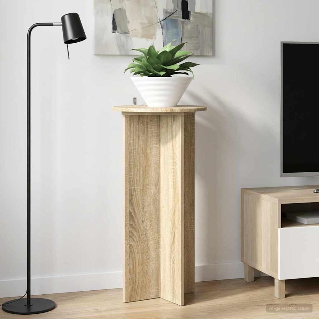 Planteholder 2 pcs Sonoma-eg 40 x 40 x 80 cm Konstrueret træ billede