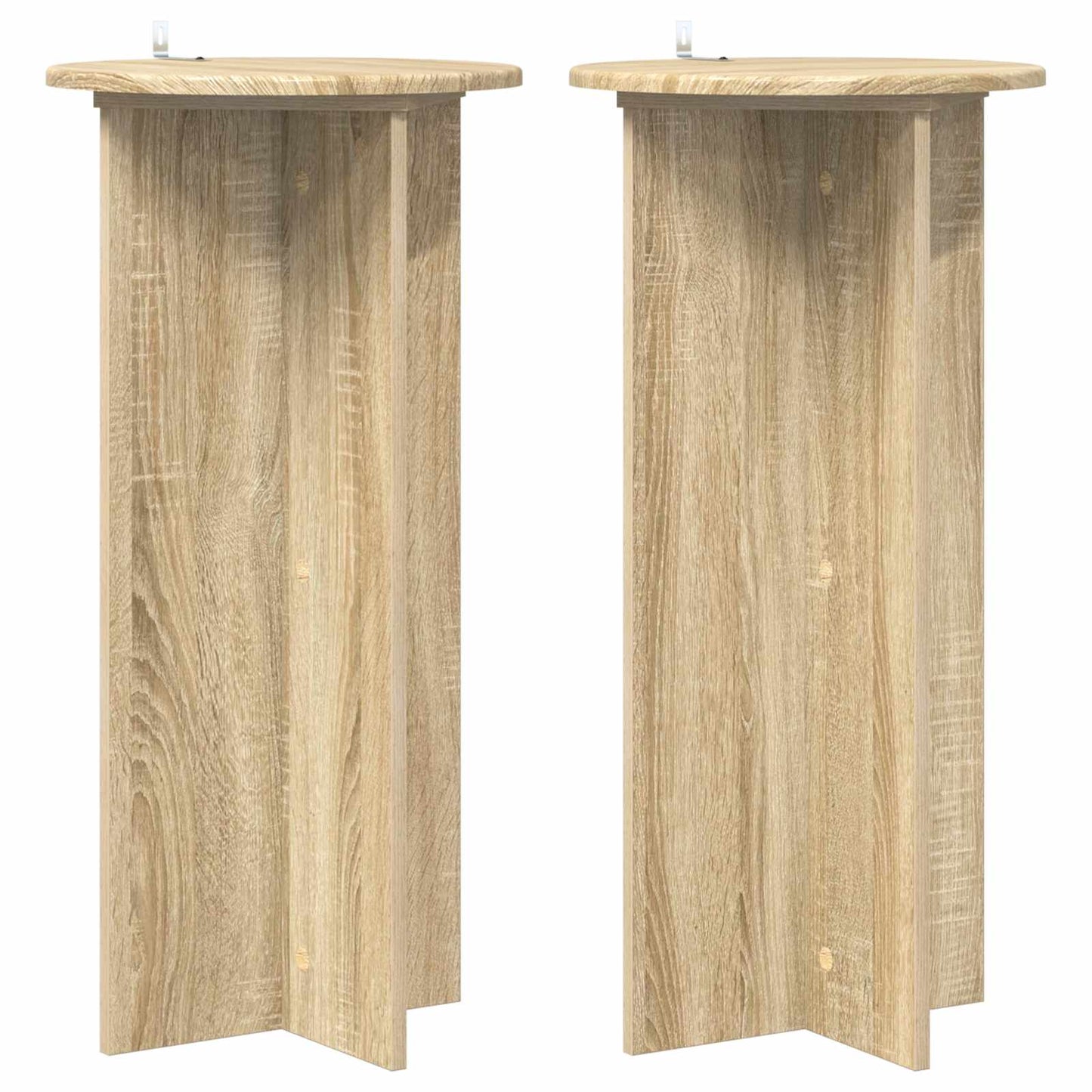 Planteholder 2 pcs Sonoma-eg 40 x 40 x 80 cm Konstrueret træ