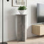 Planteholder 2 pcs Betongrå 40 x 40 x 80 cm Konstrueret træ
