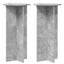 Planteholder 2 pcs Betongrå 40 x 40 x 80 cm Konstrueret træ