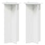 Planteholder 2 pcs Hvid højglans 40 x 40 x 80 cm