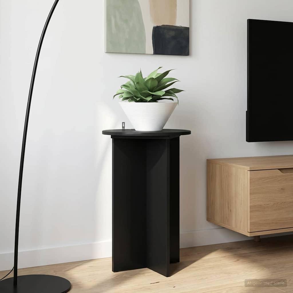 Planteholder 2 pcs Sort Ø40 x 60 cm Konstrueret træ billede