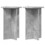Planteholder 2 pcs Betongrå Ø40 x 60 cm Konstrueret træ