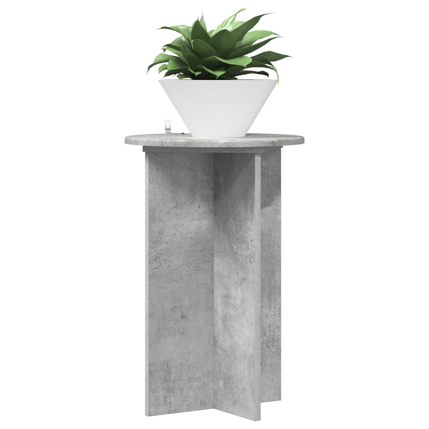 Planteholder 2 pcs Betongrå Ø40 x 60 cm Konstrueret træ