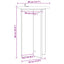 Planteholder 2 pcs Betongrå Ø40 x 60 cm Konstrueret træ