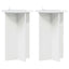 Planteholder 2 pcs Hvid højglans Ø40 x 60 cm Konstrueret træ