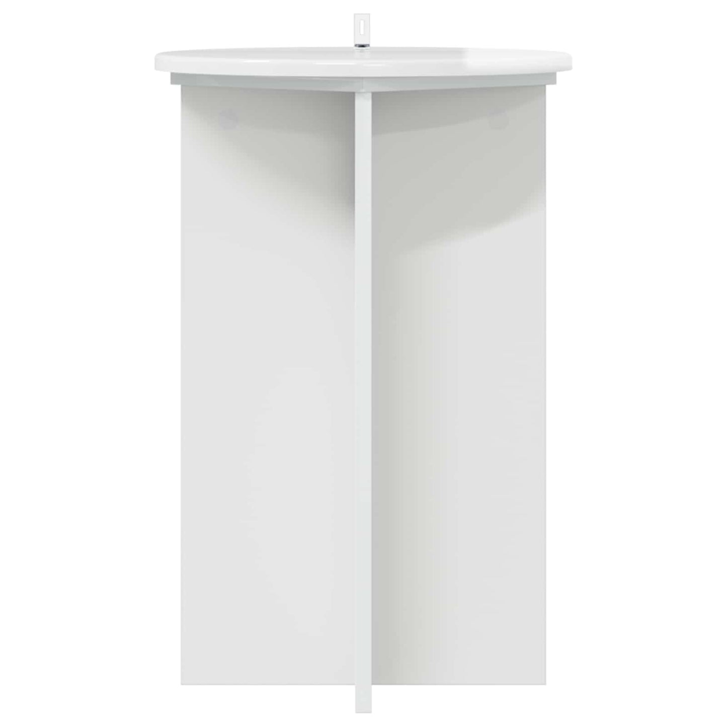 Planteholder 2 pcs Hvid højglans Ø40 x 60 cm Konstrueret træ