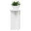 Planteholder 2 stk. Hvid højglans Ø40 x 60 cm Konstrueret træ