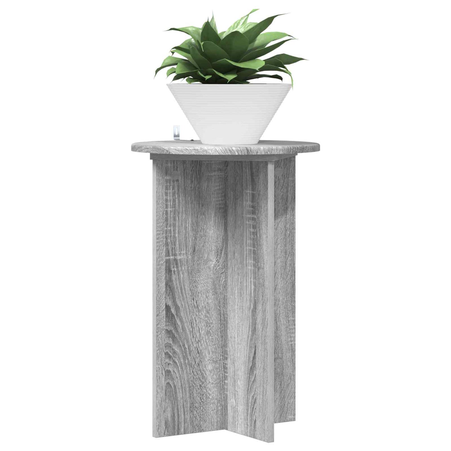 Planteholder 2 pcs Grå sonoma-eg Ø40 x 60 cm Konstrueret træ