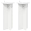 Planteholder 2 stk. Hvid Ø29,5 x 60 cm Konstrueret træ