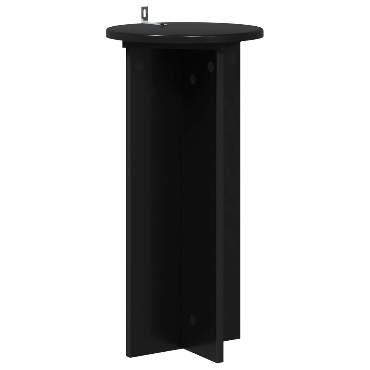 Planteholder 2 stk. Sort 29,5 x 29,5 x 60 cm Konstrueret træ