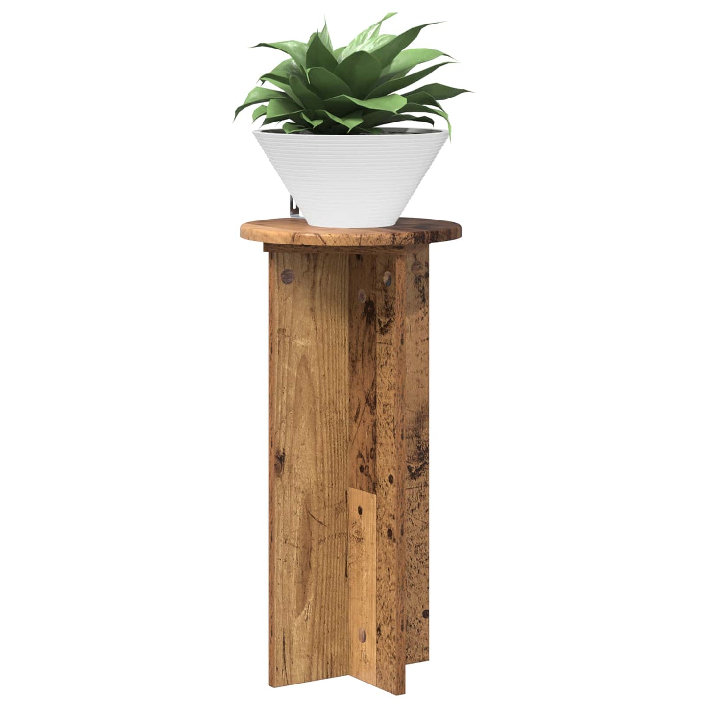 Planteholder 2 pcs Gammelt træ 29,5 x 29,5 x 60 cm