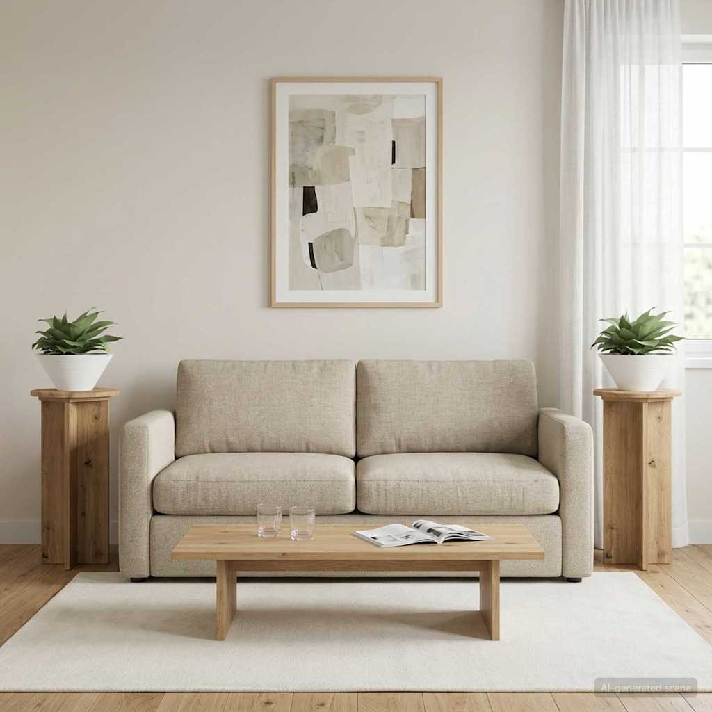Planteholder 2 pcs Artisan-eg 29,5 x 29,5 x 60 cm billede