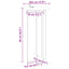 Planteholder 2 pcs Artisan-eg 29,5 x 29,5 x 60 cm