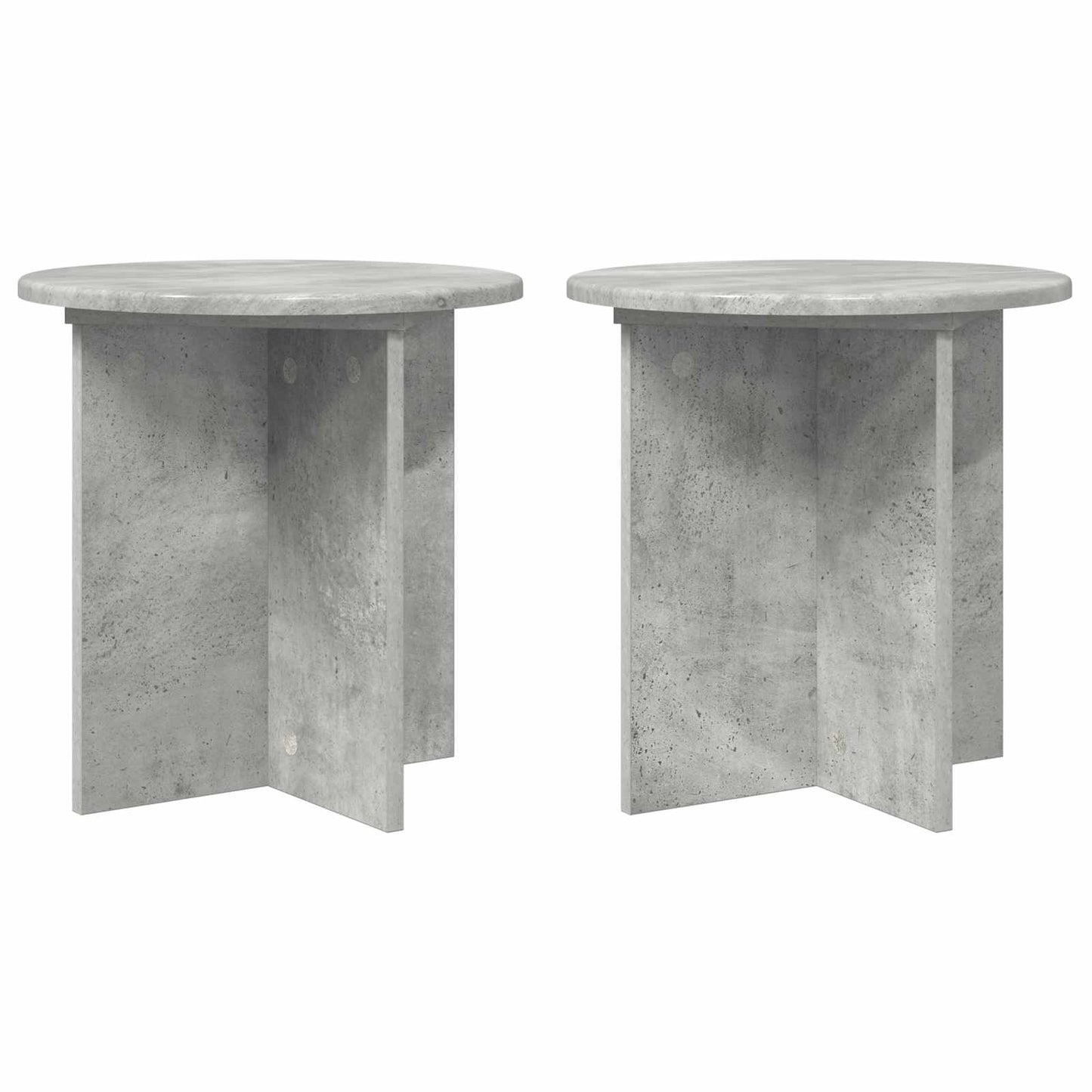 Planteholder 2 pcs Betongrå 40 x 40 x 40 cm Konstrueret træ