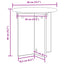 Planteholder 2 pcs Betongrå 40 x 40 x 40 cm Konstrueret træ