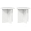 Planteholder 2 pcs Hvid højglans 40 x 40 x 40 cm
