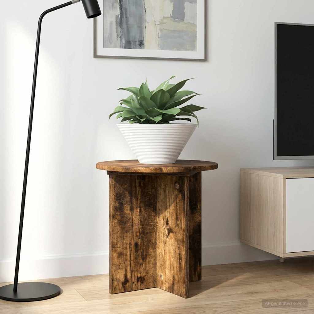 Planteholder 2 pcs Røget eg 40 x 40 x 40 cm Konstrueret træ billede