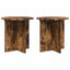 Planteholder 2 pcs Røget eg 40 x 40 x 40 cm Konstrueret træ