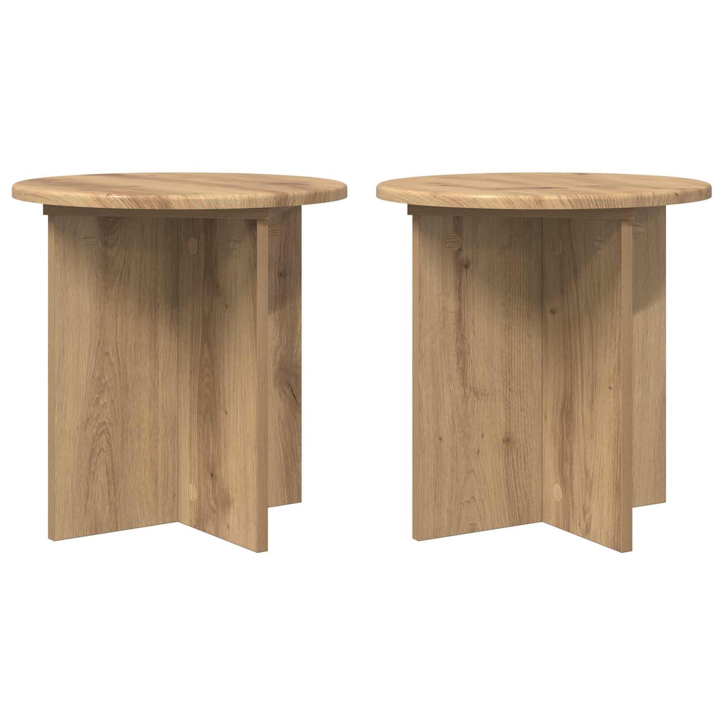 Planteholder 2 pcs Artisan-eg 40 x 40 x 40 cm Konstrueret træ