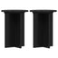 Planteholder 2 stk. Sort Ø29,5 x 40 cm Konstrueret træ