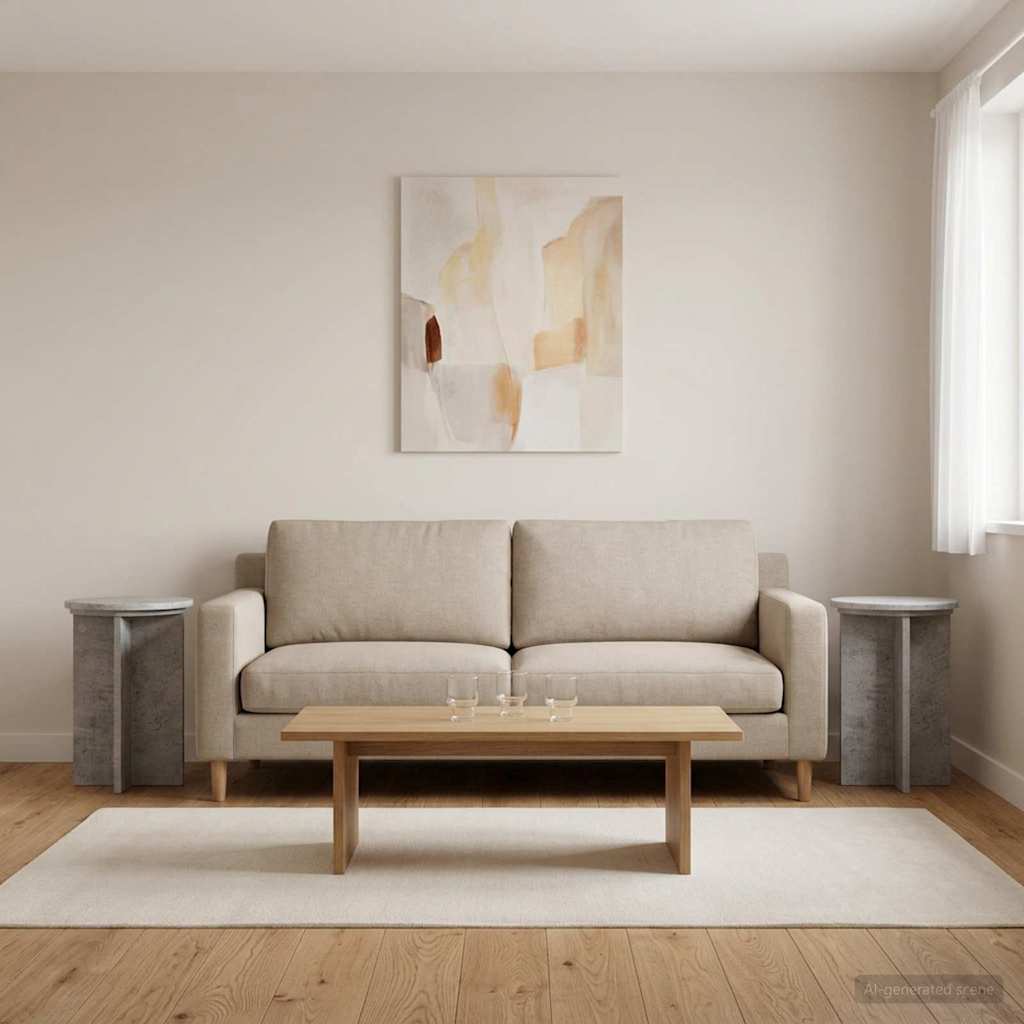 Planteholder 2 pcs Betongrå Ø29,5 x 40 cm Konstrueret træ
