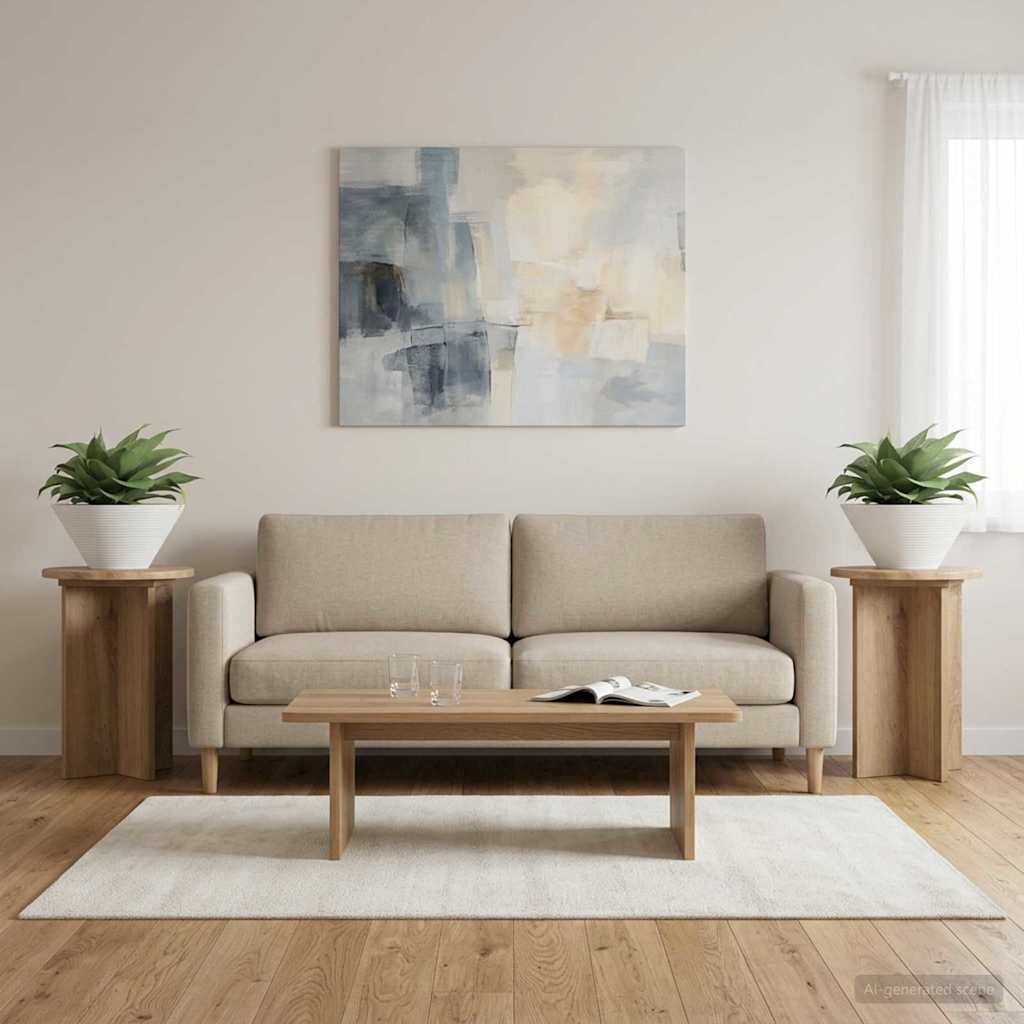 Planteholder 2 pcs Artisan-eg Ø29,5 x 40 cm Konstrueret træ