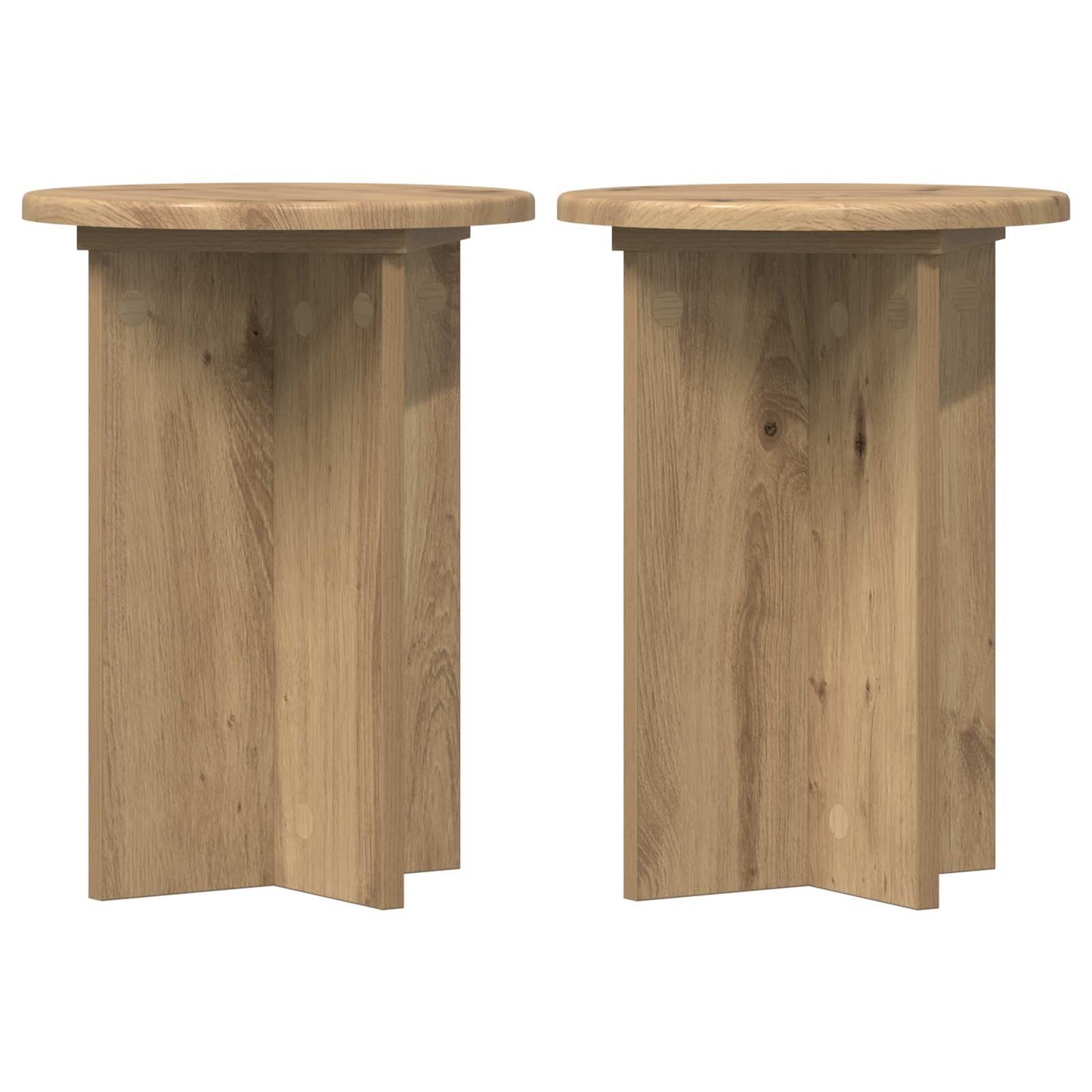 Planteholder 2 pcs Artisan-eg Ø29,5 x 40 cm Konstrueret træ