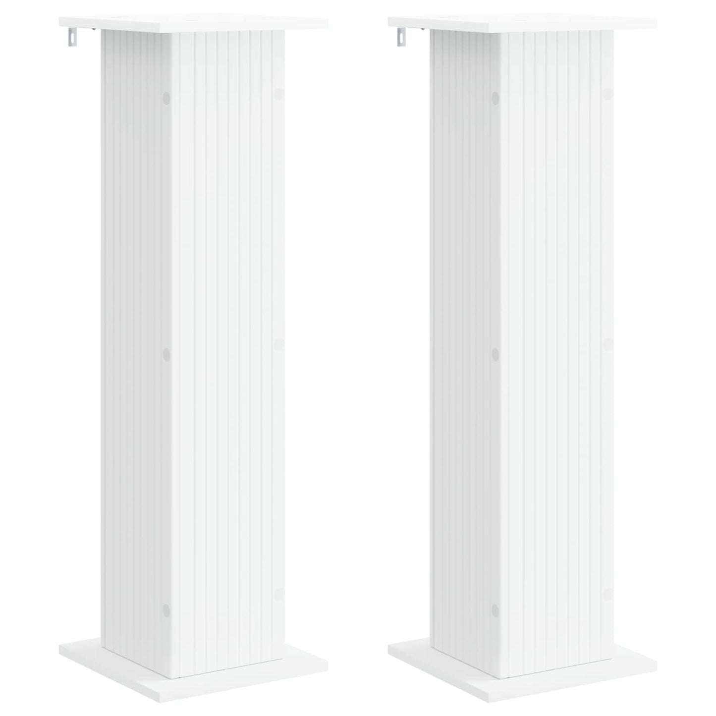 Planteholder 2 pcs Hvid 30,5 x 30 x 100,5 cm Konstrueret træ