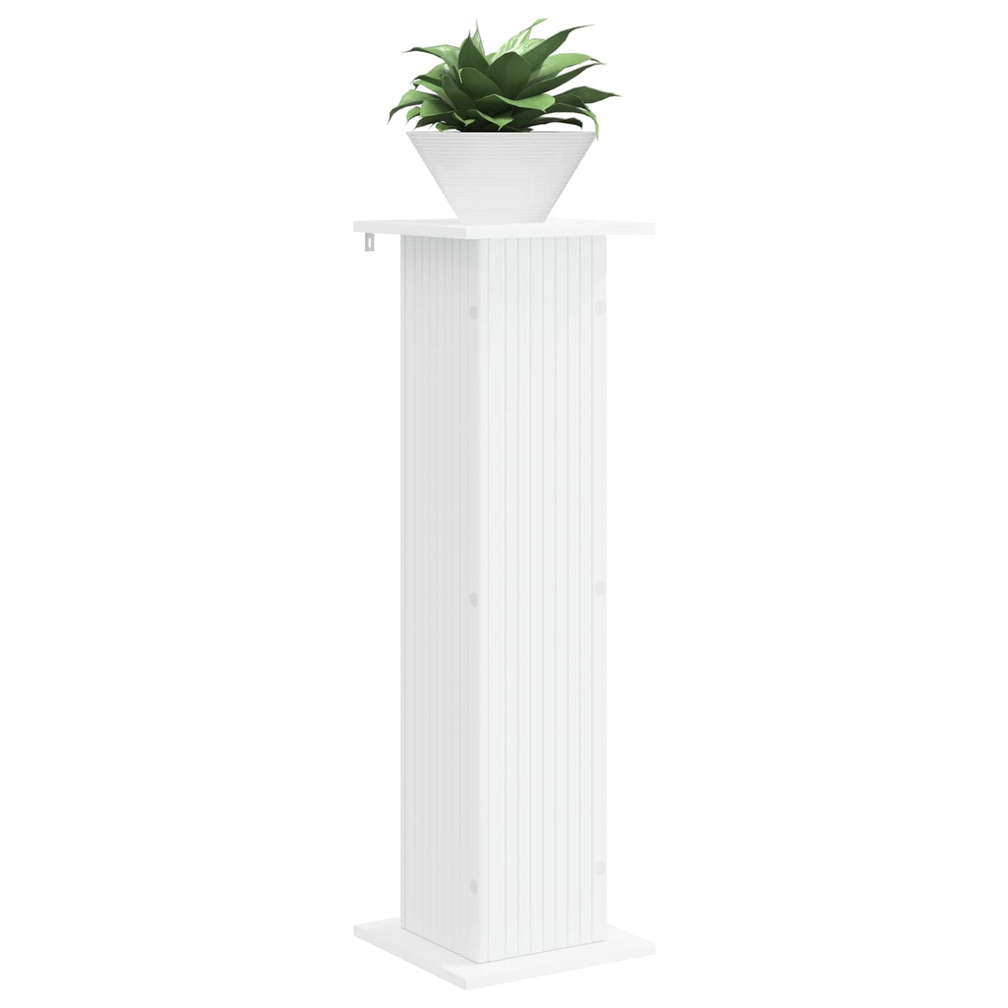 Planteholder 2 pcs Hvid 30,5 x 30 x 100,5 cm Konstrueret træ