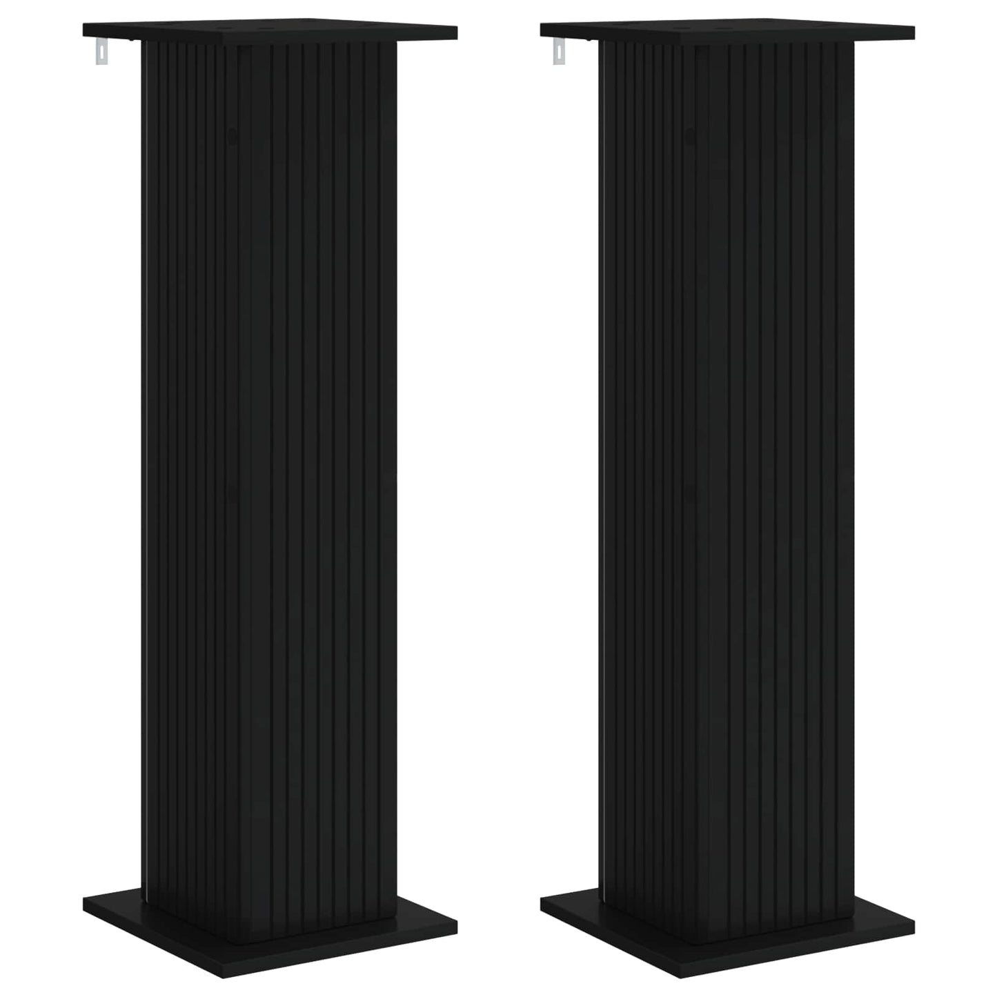 Planteholder 2 pcs Sort 30,5 x 30 x 100,5 cm Konstrueret træ