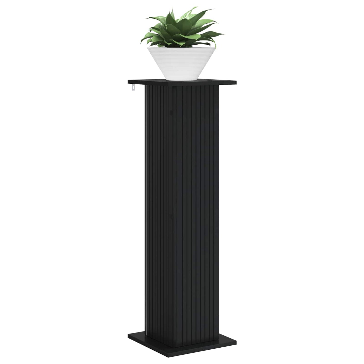 Planteholder 2 pcs Sort 30,5 x 30 x 100,5 cm Konstrueret træ