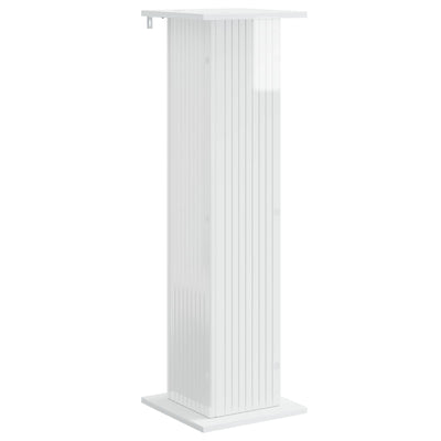 Planteholder Hvid højglans 30,5 x 30 x 100,5 cm Konstrueret træ