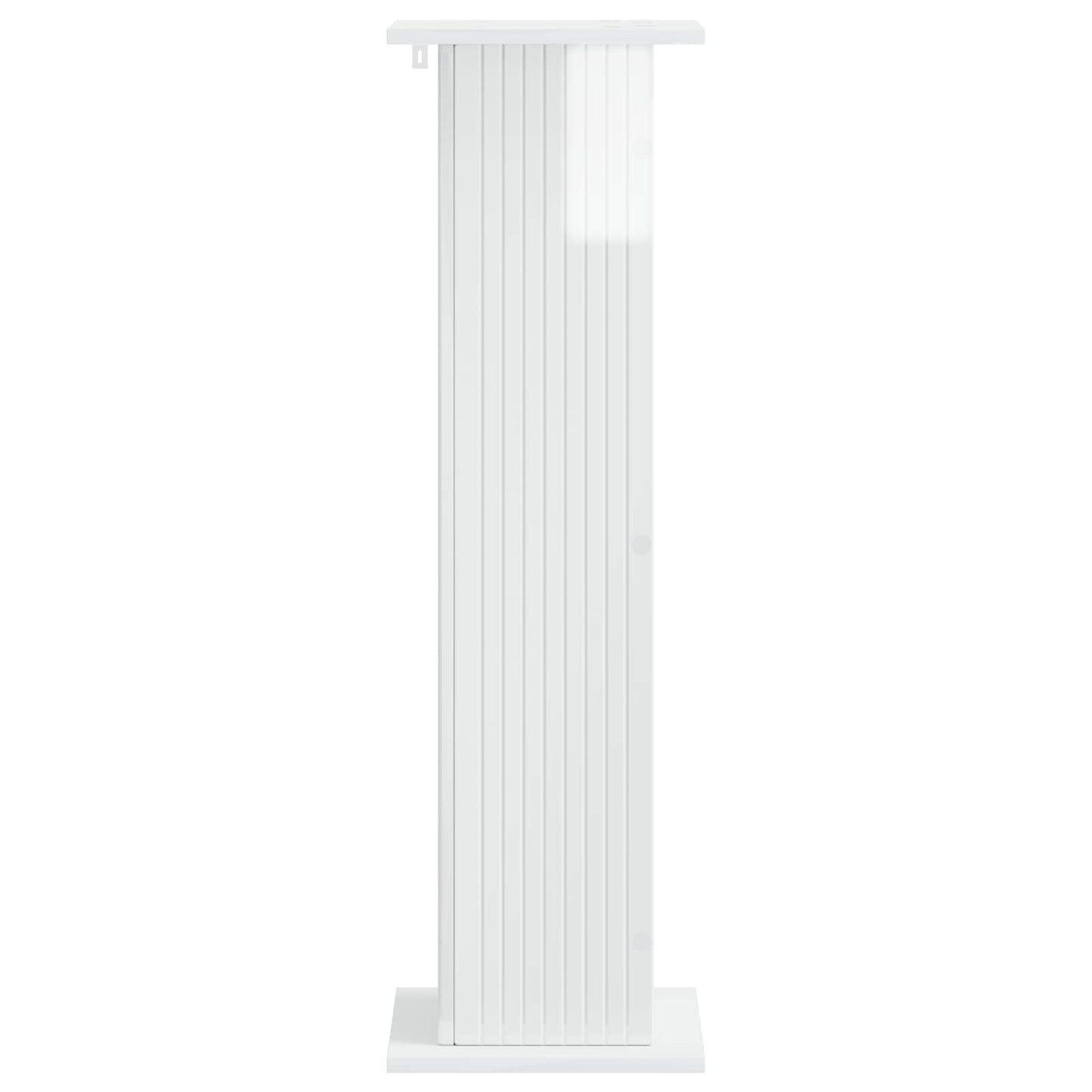Planteholder Hvid højglans 30,5 x 30 x 100,5 cm Konstrueret træ